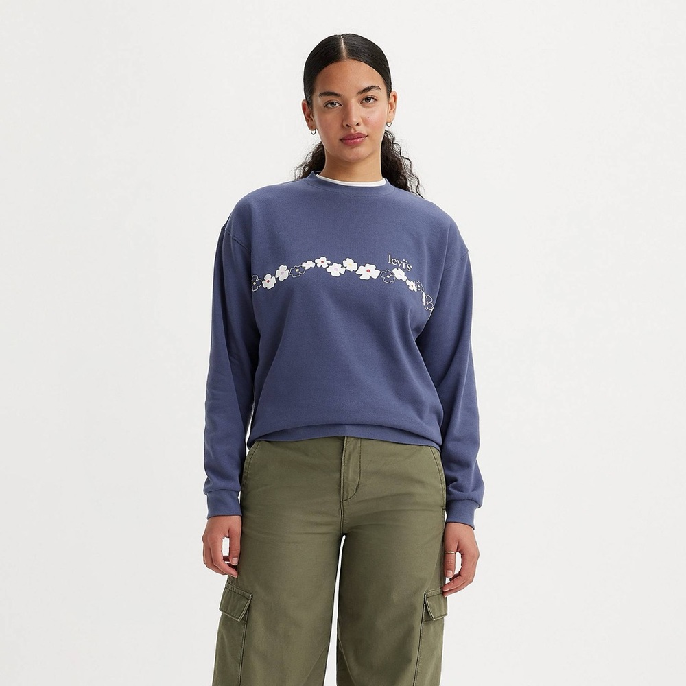 39 Levi’s Floral Crewneck Sweatshirt Women’s size Large
